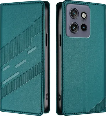 Immagine prodotto di Custodia per Motorola ThinkPhone 25/Edge 50 Neo, custodia a portafoglio in Finto cuoio con slot per carte e funzione stand Grün
