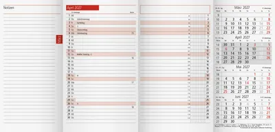 Produktbild von 2027 rido/idé PlankalenderTM12Ersatzkalender1M/2S