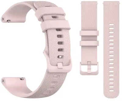 Produktbild von Hellrosa Silikonarmband passend für Garmin Vivoactive3, Vivomove und Venu – Silikon – Rosa – 42 mm – CHPN