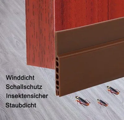 Productafbeelding van Zelfklevende isolatiestrips voor een voordeur - 2 stuks, bruin