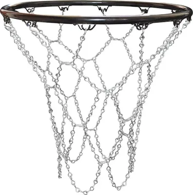 Produktbild von Robustes Basketballnetz für den Außenbereich, Ersatznetz aus Metall für Standard-Basketballkörbe, geeignet für Innen- und Außenplätze.