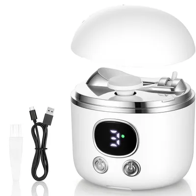 Produktbild von Elektrischer 3-in-1 Nagelknipser und Polierer mit LED-Licht, USB, 2 Geschwindigkeiten für Nägel