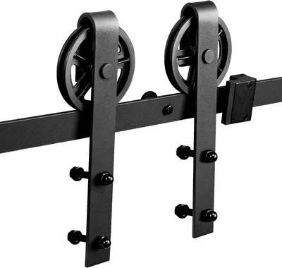 Obrázek produktu pro Systém posuvných dveří Fiqops Posuvné dveře 150kg Příslušenství dveří Sada kování pro posuvné dveře 200cm