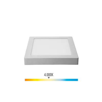 Produktbild von Downlight led anbau quadratisch 20w 1500lm 4000k tageslicht chrom 22,5x22,5x4cm edm