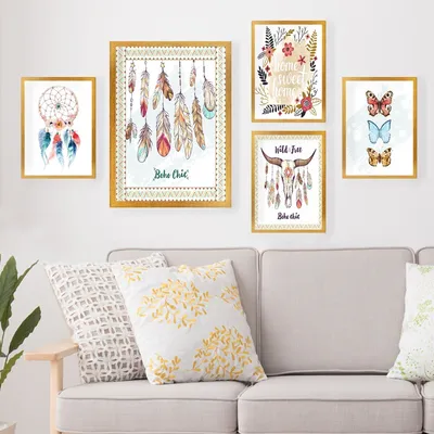 Produktbild von Wallity, SET_115- LUL1190, Bunt, Leinwandbilder, 24 x 29 cm, 100% MDF (Dicke: 2 cm)