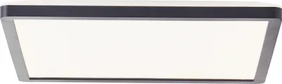 Produktbild von BRILLIANT schwarzes LED Panel SORELL |dimmbare Deckenlampe mit Memory Funktion und Timer | Lichtfarbe einstellbar über Fernbedienung | 18W 2300 Lumen 3000 - 6500 Kelvin | Kunststoff | 29,5x29,5cm