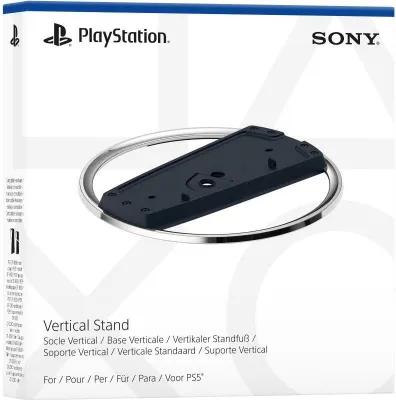 Zdjęcie produktu dla Sony Vertical Stand, Stojak, PlayStation 5 Slim, Czarny, Chrom, Błyszcząca/Matowa, PlayStation 5 Slim, PlayStation 5 Slim Digital Edition, 191 mm
