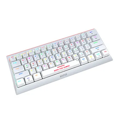 Obrázek produktu pro Marvo KG962G WH CZ - R, americk klvesnice, hern, mechanick, drtov (USB), bl, RGB, erven spnae