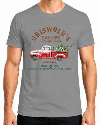 Produktbild von Griswold Tree Farm Clark Weihnachten Christmas Schöne Bescherung Herren T-Shirt, Grau, XL