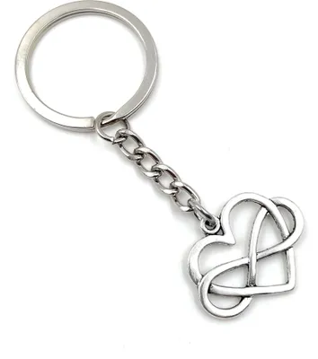 Image de Onwomania Coeur Amour creux Porte-clés métal porte-bonheur en boîte cadeau alu, idéal pour offrir en cadeau