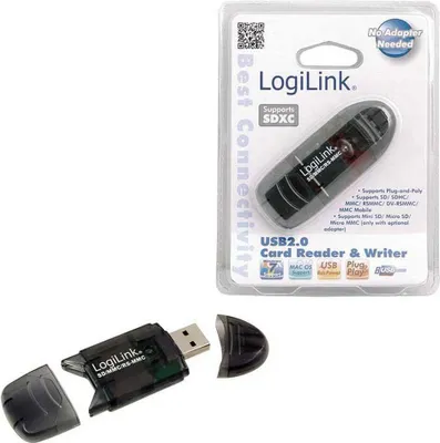 Produktbild von LogiLink USB 2.0 Cardreader SD/MMC extern