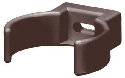 Produktbild von INEFA Rohrschelle Clip, PVC-U DN50 / 50mm, Dunkelbraun Fallrohrschelle, Dachrinnenzubehör, einfache Montage,  Germany