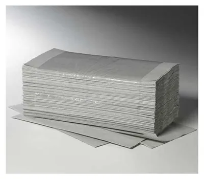 Produktbild von 5000 Blatt Handtuchpapier V-Falz 25 cm x 23 cm natur Plus L Zick-Zack, 1-lagig (20x250)