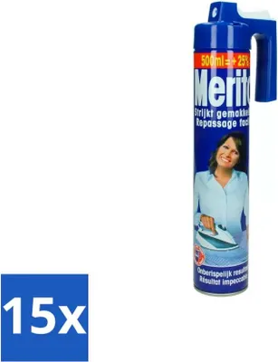Produktbild von Merito - Bügelspray - 500 ml - Vorteilspack - 15 Stücke