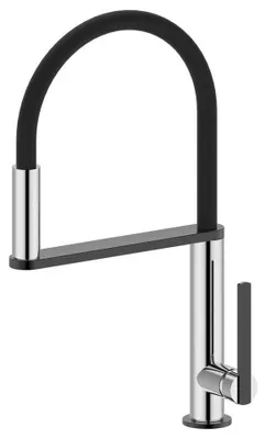 Produktbild von Sapho NIMOA Küchenarmatur mit Brause, Chrom/gun metal