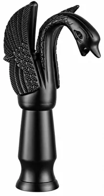 Produktbild von Silla Swenna Retro Hohe Waschtischarmatur Schwarz 28,5 cm, Einhebelmischer