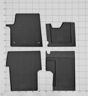 Produktbild von Passgenaue Gummifußmatten von Z4L passend für OPEL Zafira Life 2m ab 2019- + TUNEL