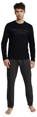Obrázok produktu pre Henderson Pánske pyžamo Insure čierne s nápisom Veľkosť: 2XL