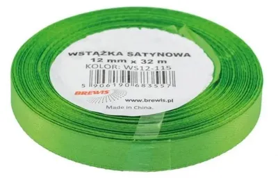 Immagine prodotto di Nastro di raso verde 12 mm x 32 m - Brewis