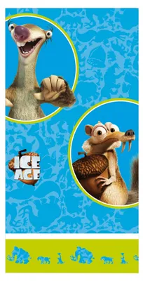 Tischdecke Ice Age Motiv, 120 x 180 cm, Papier, rechteckig