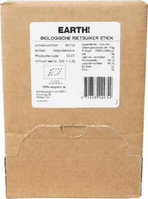 Produktbild von Earth -Rohrzuckerstangen (600 Stück)