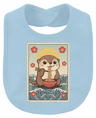 Produktbild von Otter Ramen Japan Kawaii Wellen Nudeln Vintage Retro Geschenk Unisex Baby, Hellblau, Einheitsgröße