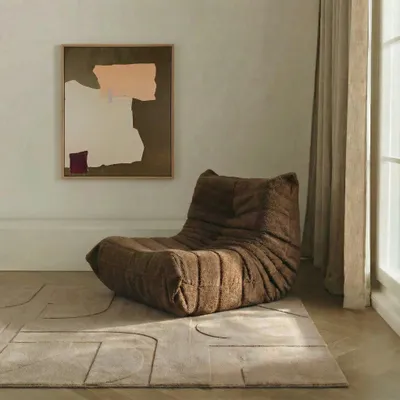 Productafbeelding van Mrcarpet vloerkleed, Scandinavisch design, taupe kleur, afmetingen 240 x 340 cm