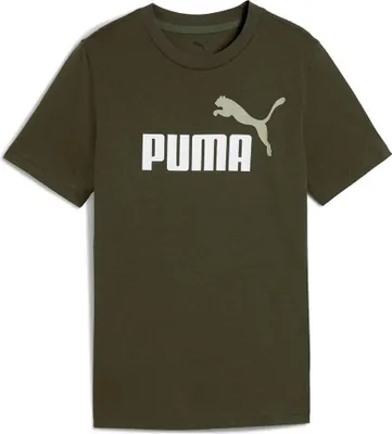 Produktbild von Puma Essentials 2 Graphics Nº1 Logo Kurzarm-t-shirt Grün 13-14 Years Jungen Grün 13-14 Years