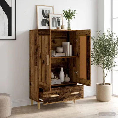 Obrázek produktu pro vidaXL Vysoká komoda, barva Altholz, 70 x 31 x 115 cm, materiál: dřevovláknitá deska