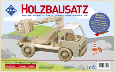 Produktbild von Pebaro Pebaro Holzbaukasten-Hubwagen