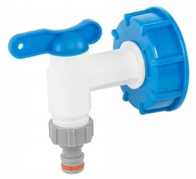 Obrázek produktu pro Redukce IBC nádrže - S60x6 s plastovým kohoutem - 3/4"