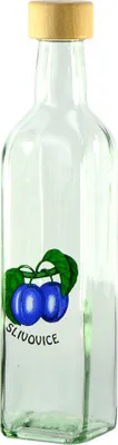 Zdjęcie produktu dla Butelka szklana 500ml MARASKA z pokrywką ŠVESTKA