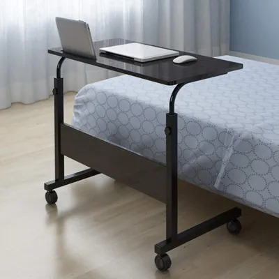 Produktbild von Höhenverstellbare Laptoptafel mit Rollen - 80,2 x 40 cm - Raumspartisch