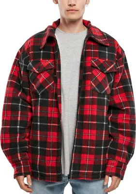 Image de Urban Classics - Veste chemise Teddy en flanelle rouge - L