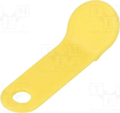 Zdjęcie produktu dla IButton-halter jako breloczek; żółty. Dodatkowe funkcje: wbudowany przełącznik.