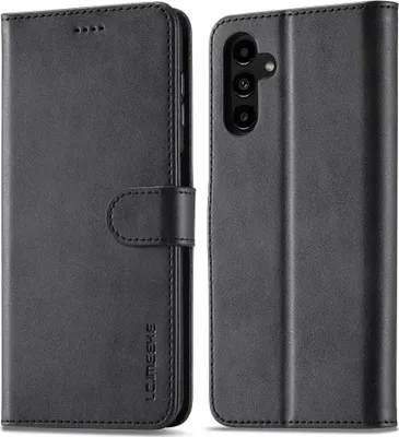 Produktbild von Samsung Galaxy A35 Hülle - LC.IMEEKE Luxus Klapphülle - Schwarz