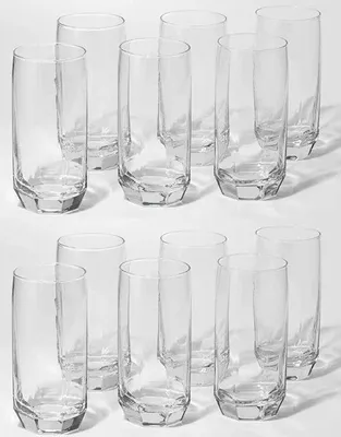 Produktbild von Famanu Wasser- und Cocktailgläser Set - 2 Stück, stapelbar, spülmaschinenfest, 385 ml