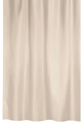 Produktbild von MSV Duschvorhang mit Ringen - beige - Polyester - 180 x 200 cm