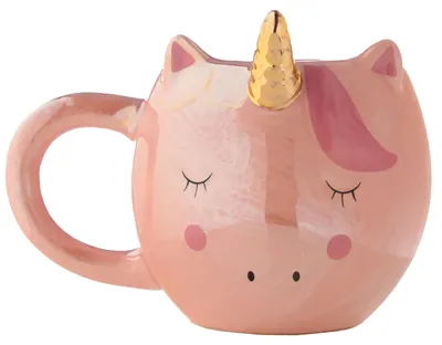 Einhorn-Regenbogen-Tasse aus Keramik, 560 ml, mikrowellengeeignet