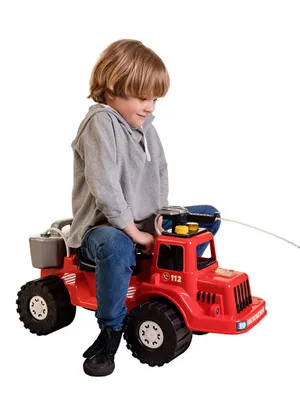 Produktbild von Kinder Spielzeug Kinderfahrzeug Feuerwehr Auto mit Wasserkanone MARMAT