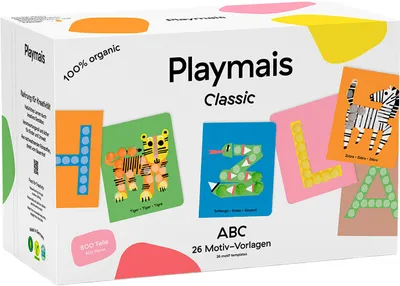 Produktbild von PlayMais Bastel Kreativität Bastelset Classic 800 ABC Buchstaben ab 4 Jahren 160964