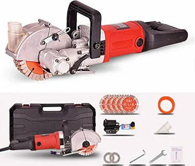 Obrázek produktu pro Topchances 220V Průmyslová drážkovací fréza na beton 4000W 360° drážkovací fréza na cihly, beton, žulu, mramor