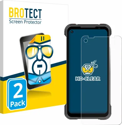Produktbild von 2x Für Doogee S97 Pro Schutzfolie BROTECT Displayschutz Display Schutz Folie Klar Transparent