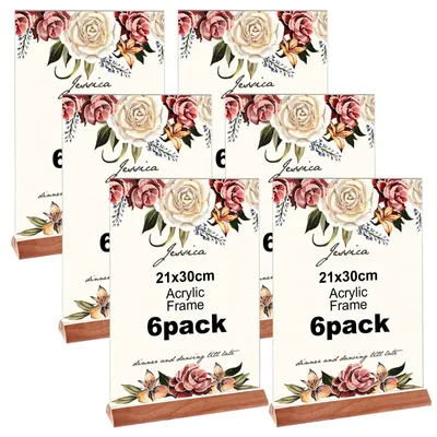 Zdjęcie produktu dla Zestaw 6 stojaków na tablice A5 do prezentacji