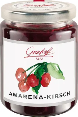 Produktbild von Grashoff Amarena Kirsche Konfitüre mit Bittermandelaroma 140g