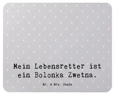 Produktbild von Mr. & Mrs. Panda Mousepad Bolonka Zwetna Lebensretter - Grau Pastell - Geschenk, Mauspad, Tsvetnaya, computer, pc, Mouse Pad, laptop