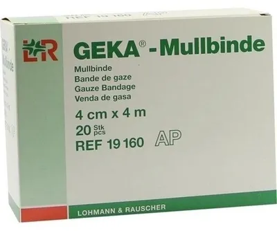 Productafbeelding van Mullbind Geka, 4 cm x 4 m, 20 stuks, verpakking
