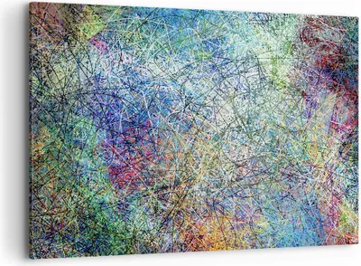 Produktbild von Bild auf Leinwand - Leinwandbild - Abstraktion modern - 120x80cm - Wand Bild - Wanddeko - Leinwanddruck - Bilder - Kunstdruck - Wanddekoration - Leinwand bilder - Wandkunst - AA120x80-3668