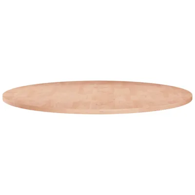 Zdjęcie produktu dla The Living Store Okrągły blat Ø80x1,5 cm Nieobrobiony lity dąb