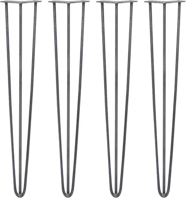 Produktbild von 4 x 3 Streben Haarnadelbeine 71 cm H 10 mm D Rohstahl